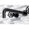 Kingston Brass KS8020RX Two-Handle Wall Mount Tub Faucet, Matte Black KS8020RX - alternate 5